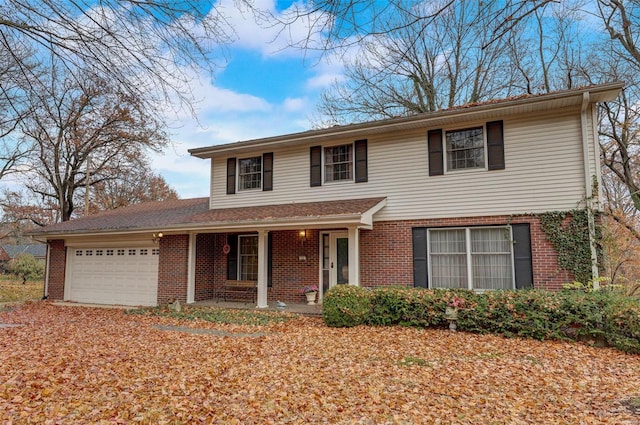 front of property featuring a garage