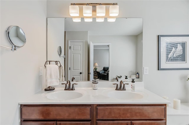 bathroom featuring vanity