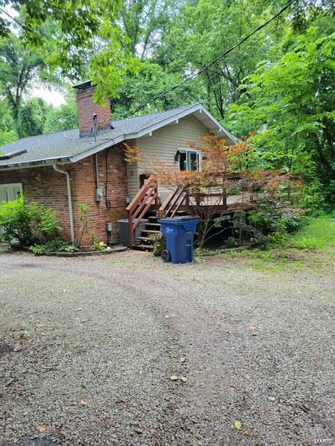 exterior space featuring a deck