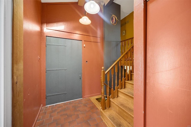 entryway with stairway