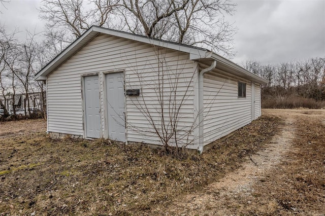 view of outbuilding