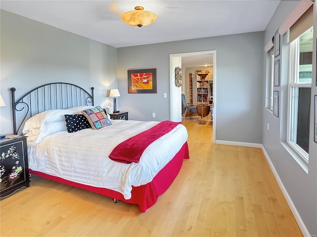 bedroom featuring hardwood / wood-style floors