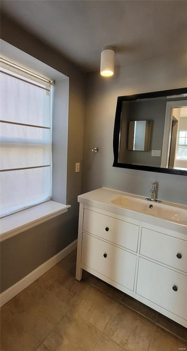 bathroom featuring vanity