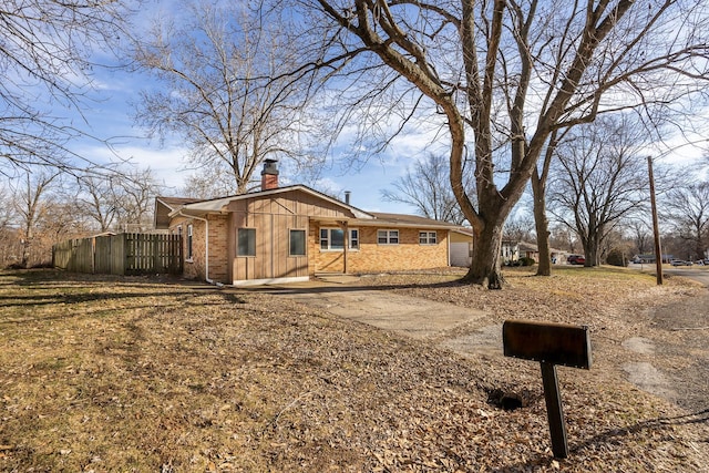 view of ranch-style home