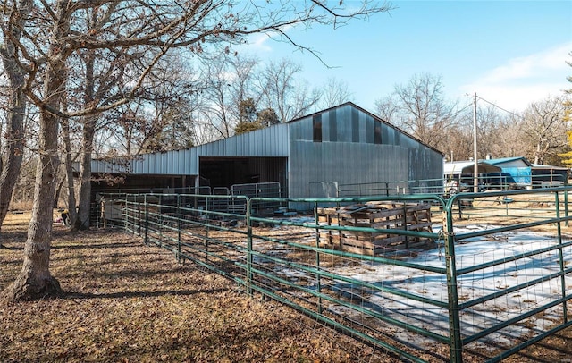 view of stable