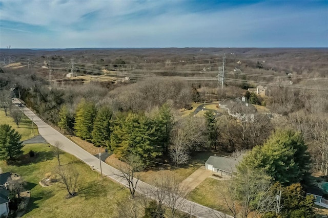 birds eye view of property