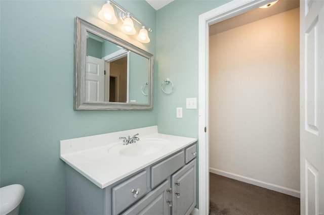 bathroom with vanity