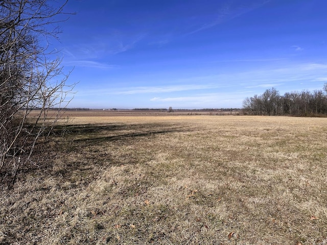 view of yard featuring a rural view