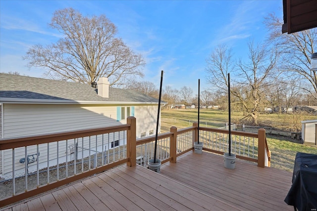 view of wooden terrace