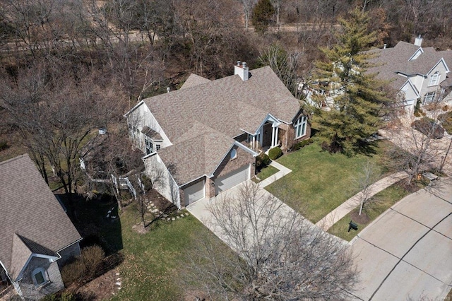 birds eye view of property