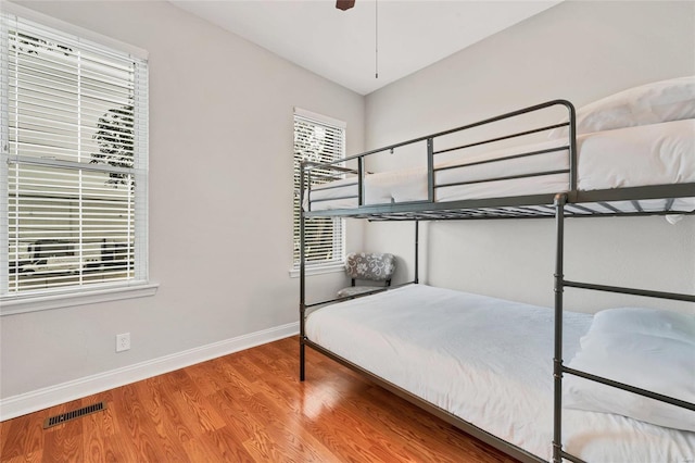 bedroom featuring hardwood / wood-style floors