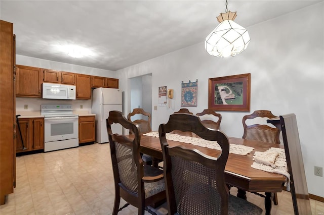 view of dining area