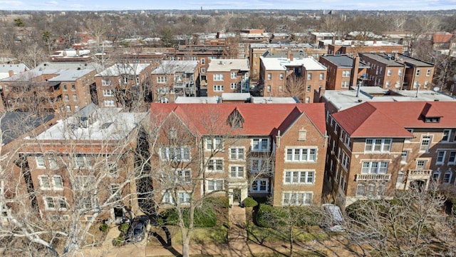 drone / aerial view featuring a residential view