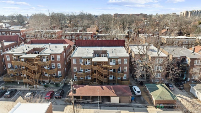 bird's eye view with a residential view