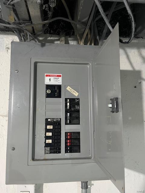 utility room with electric panel