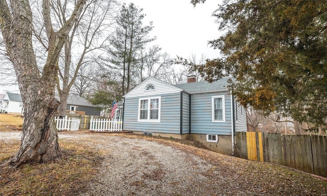 view of front of property