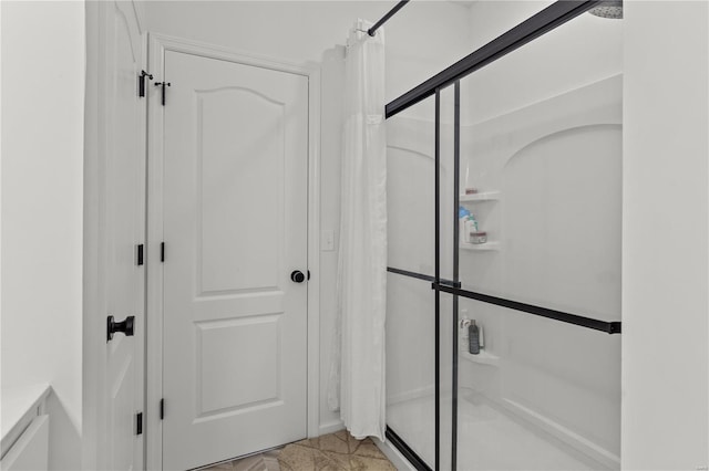 bathroom with walk in shower