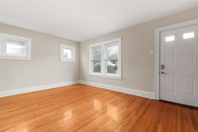 entrance foyer featuring light hardwood / wood-style floors