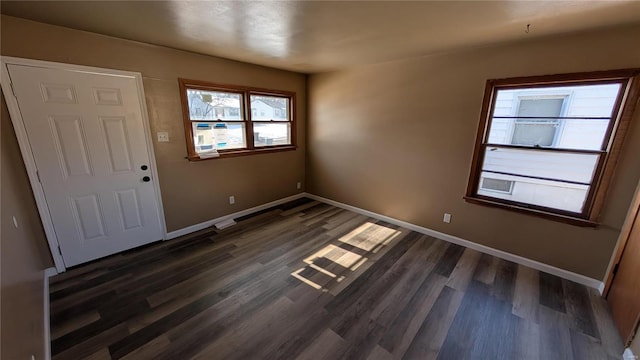 foyer featuring dark hardwood / wood-style flooring