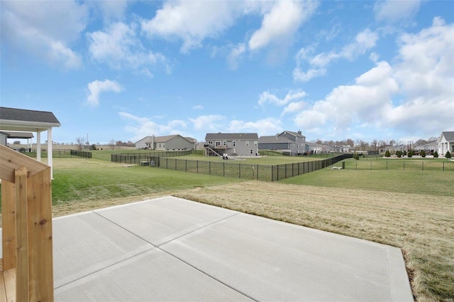 view of yard with a patio