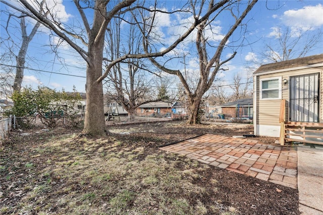 view of yard featuring a patio area