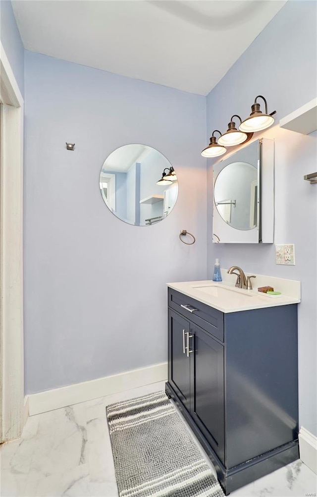 bathroom with vanity