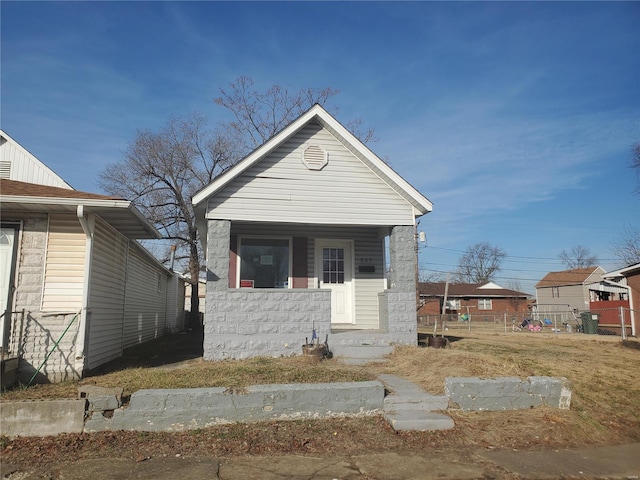 view of bungalow-style house