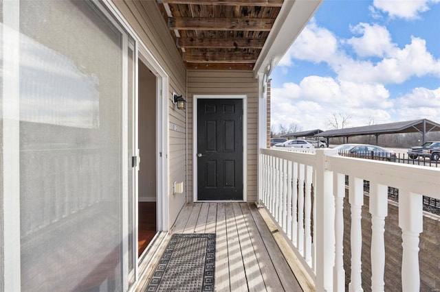 view of balcony