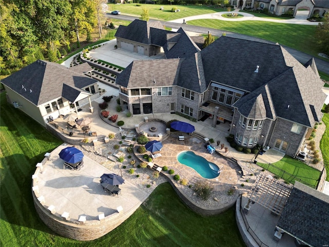 birds eye view of property