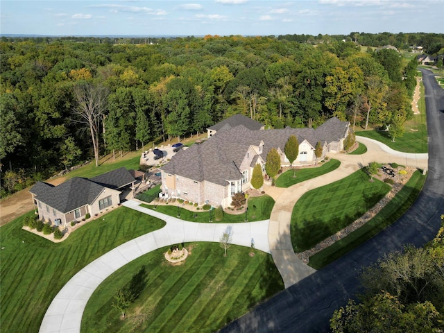 birds eye view of property