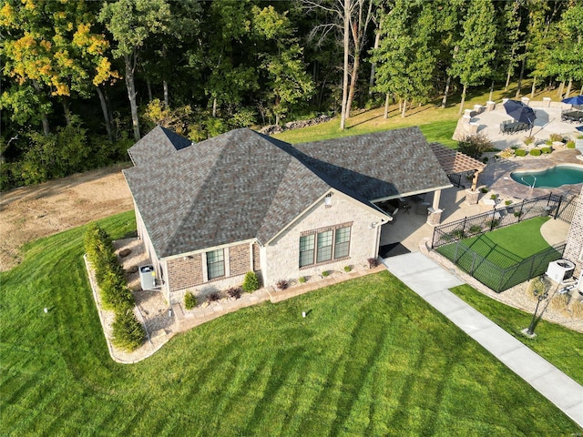 birds eye view of property