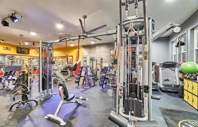 view of exercise room