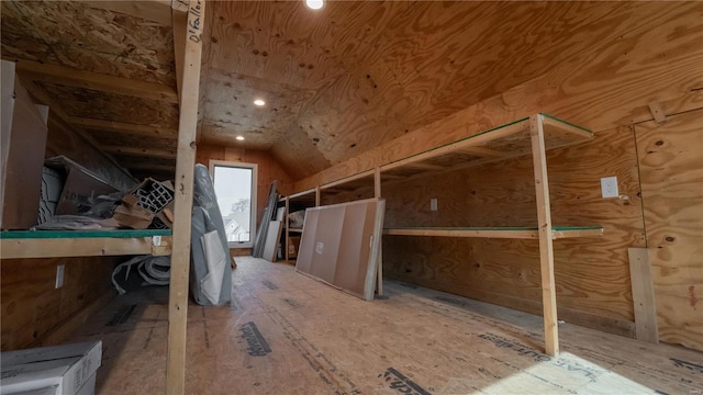 view of attic