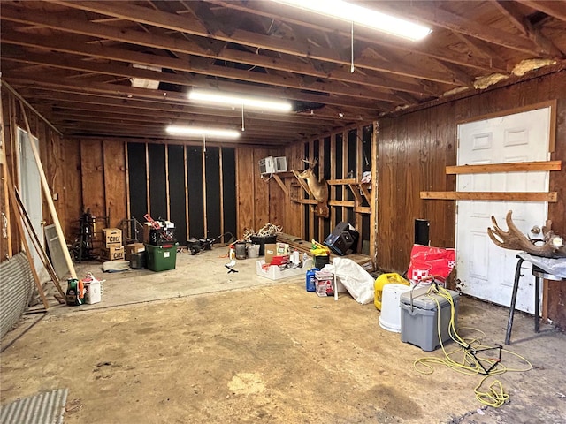 view of basement