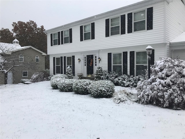 view of colonial inspired home