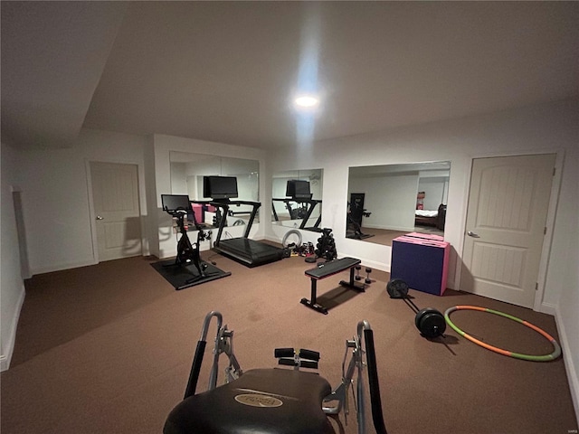 view of workout area