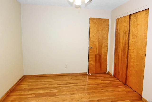 empty room featuring light hardwood / wood-style floors