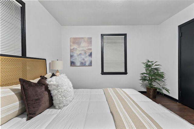 bedroom featuring wood-type flooring