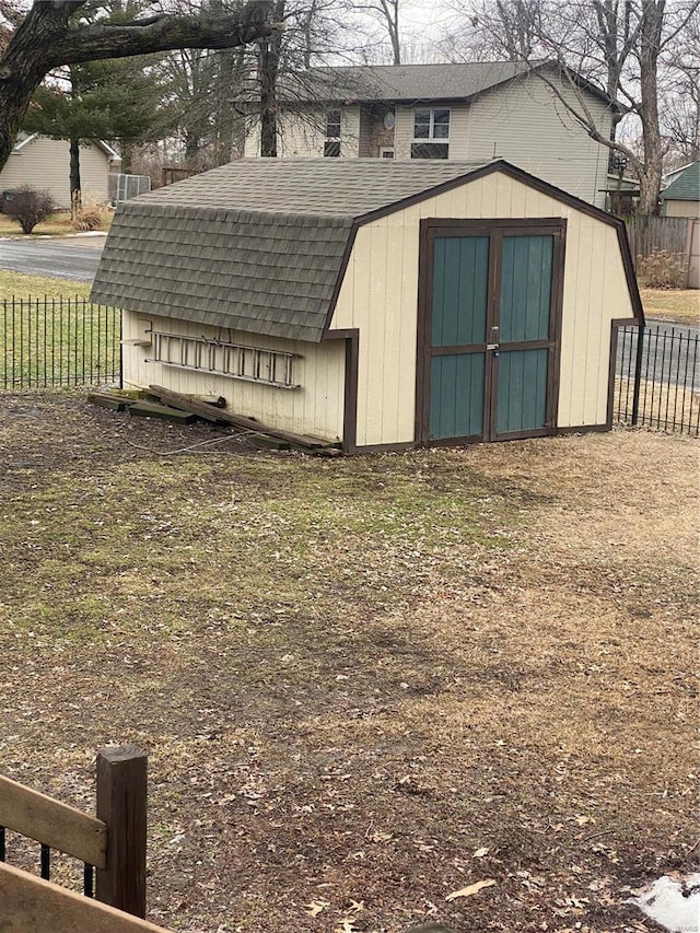 view of outdoor structure