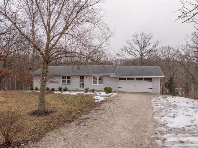 ranch-style house with a garage