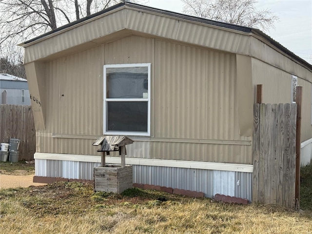 view of side of property