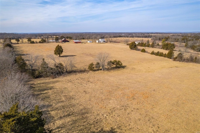 drone / aerial view featuring a rural view