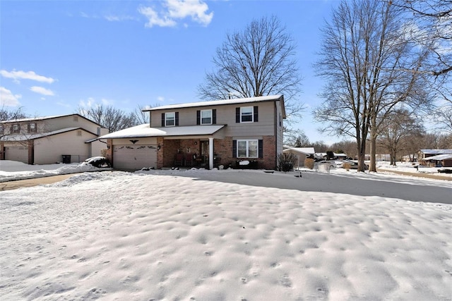 view of property with a garage