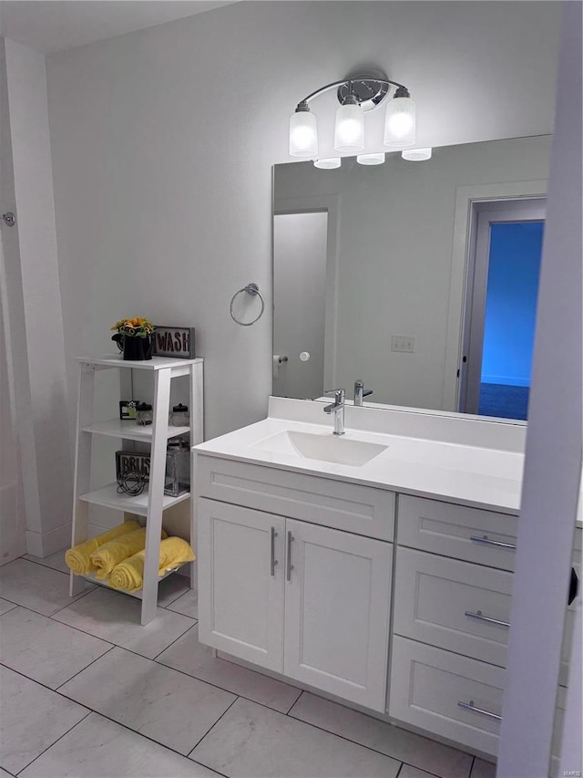 bathroom with vanity