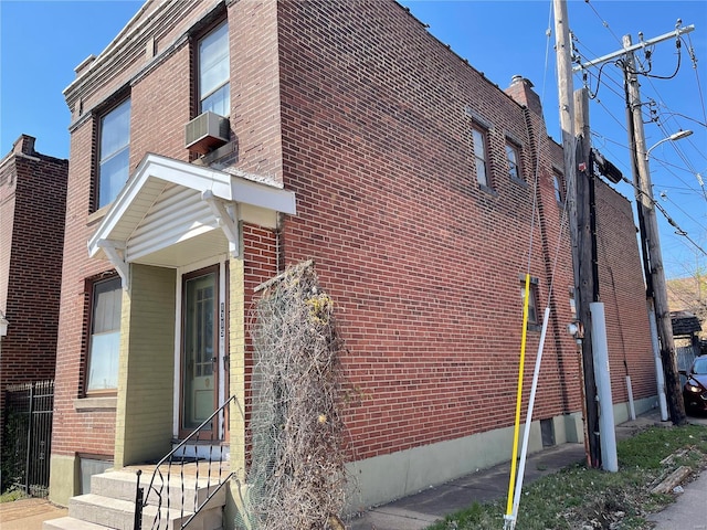 view of property exterior with cooling unit