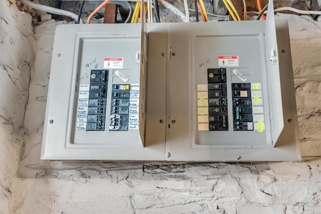 utility room featuring electric panel