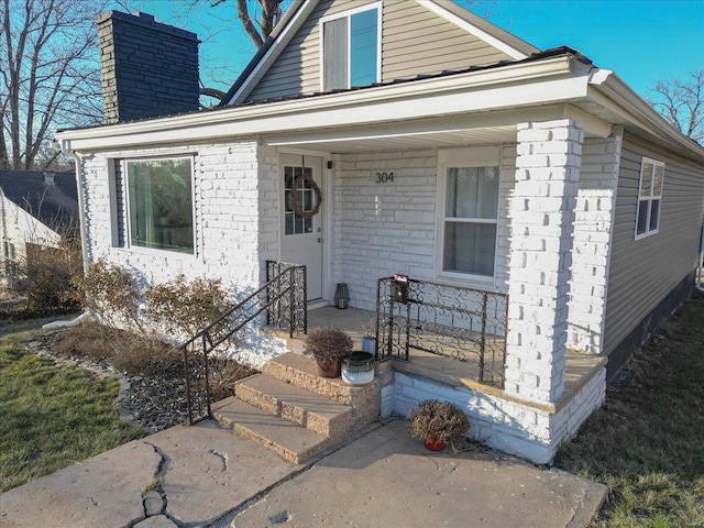 bungalow-style house featuring a porch