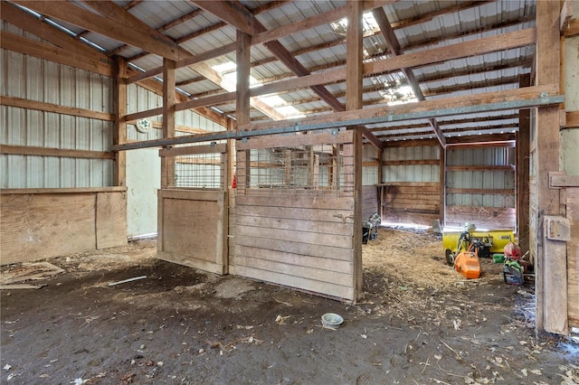 view of horse barn