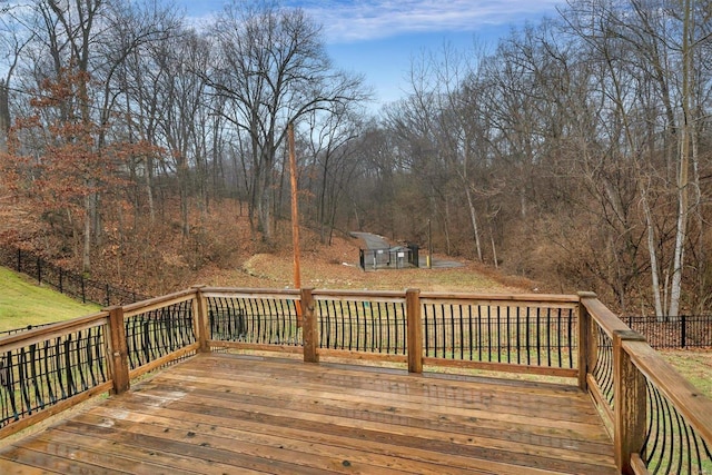 view of wooden terrace