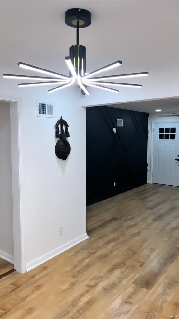 interior space featuring hardwood / wood-style flooring